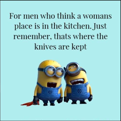 witty minion images with quotes