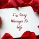 What to Write Sorry Messages For Wife Notes Quotes