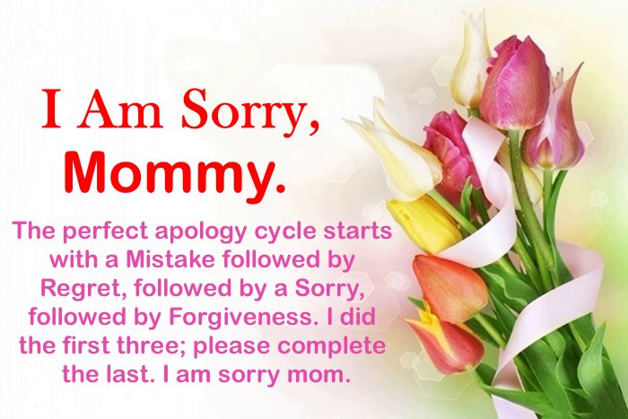 apology messages for her