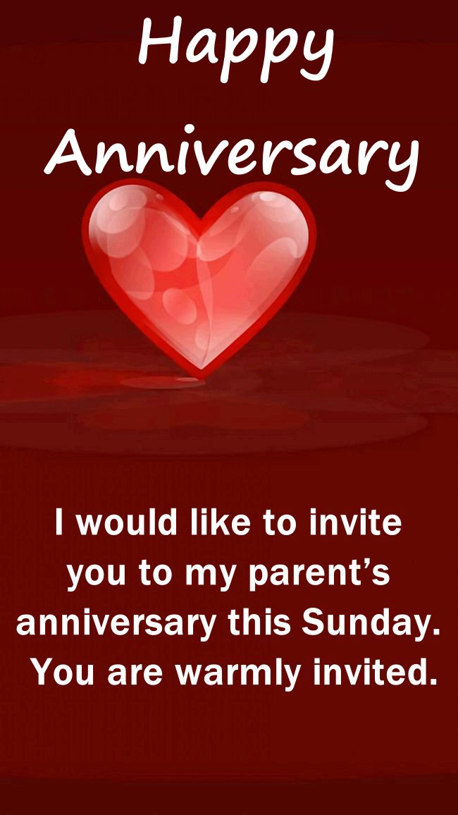 casual anniversary invitation