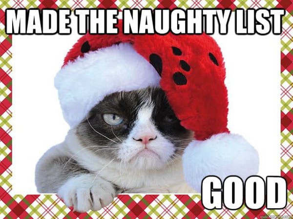 made the naughty list funny christmas memes