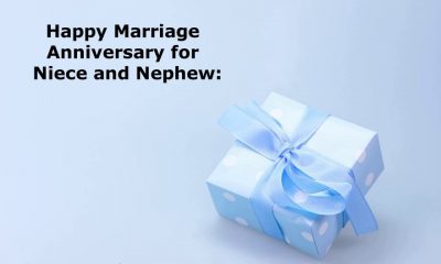 Wedding Anniversary Wishes for Niece and Nephew Happy Marriage Anniversary