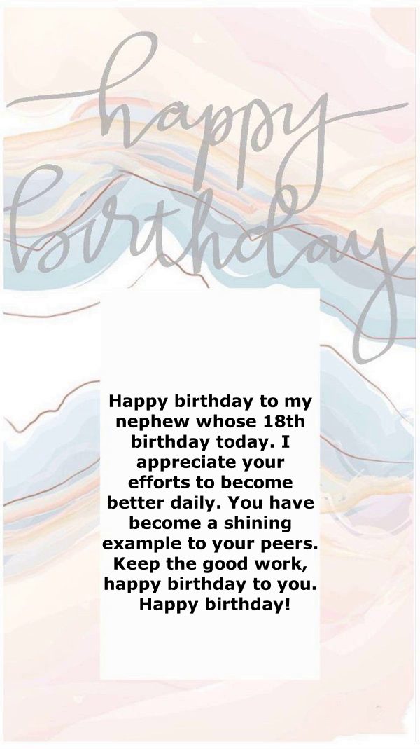 happy 18th birthday nephew funny inspirational birthday wishes for nephew quotes