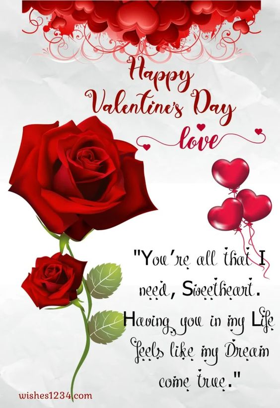 long valentines day messages for him
