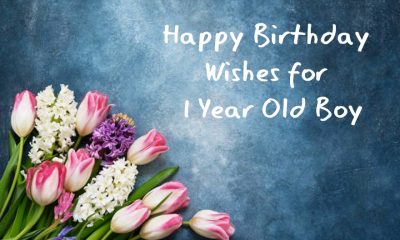 Best Happy Birthday Wishes for 1 Year Old Boy Congratulation Messages