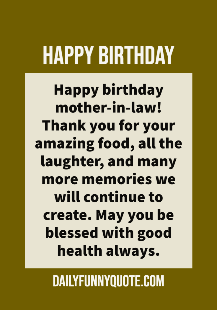 Happy Birthday Wishes for Mom in Law Quotes