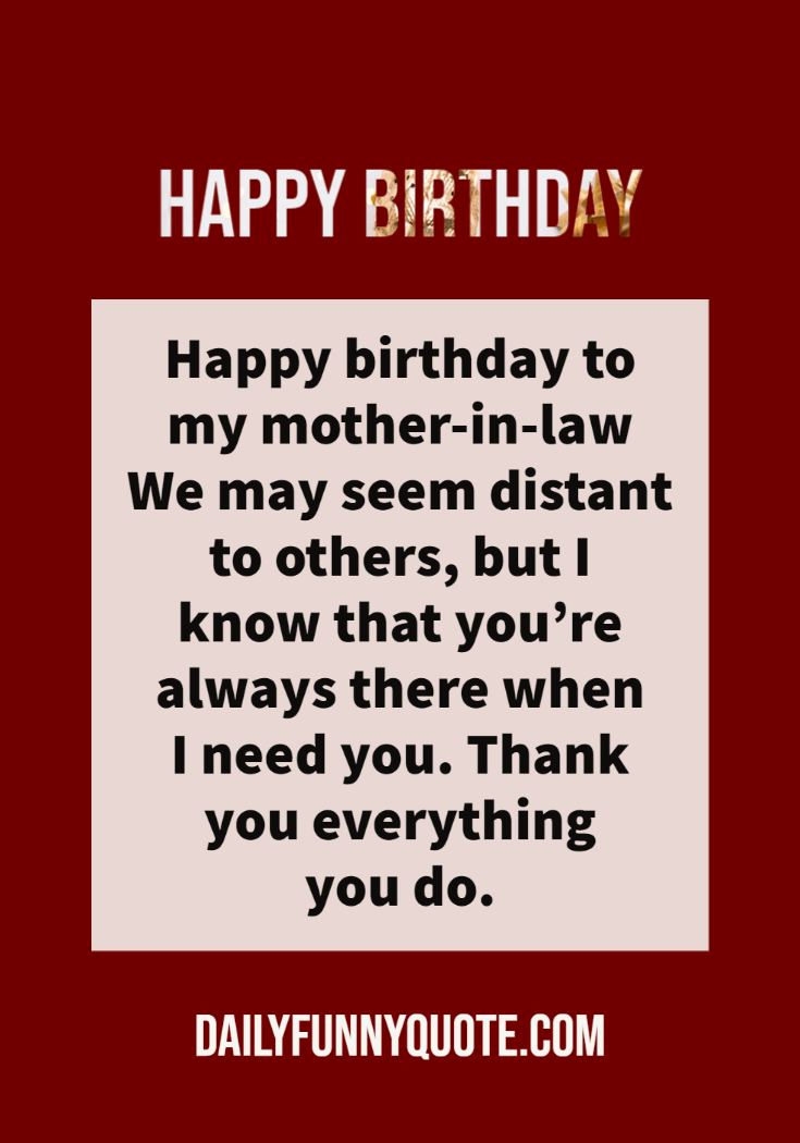 Heart Touching Birthday Wishes for Mother in law