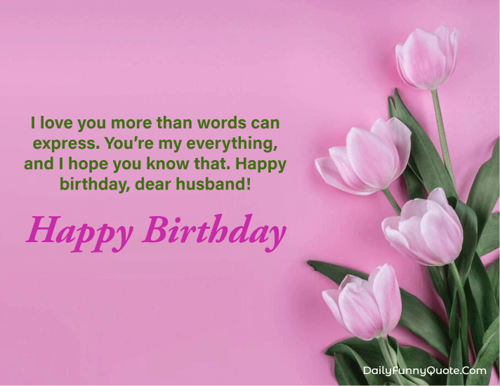 advance birthday messages for husband with pictures