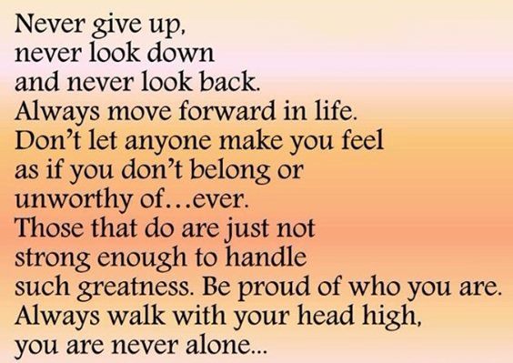 who said dont give up dont ever give up who said dont give up dont ever give up