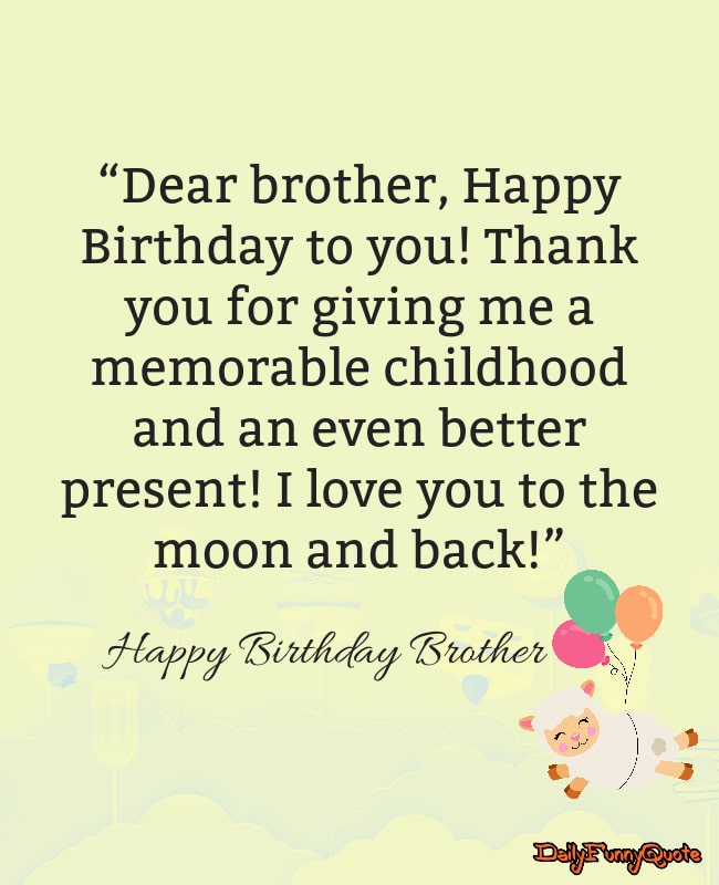 Birthday Wishes Texts and Quotes for Brothers and pictures